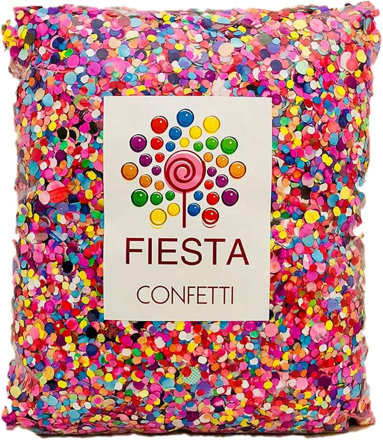 Confetti in Multicolor Recycled Paper, 425 g Jumbo Bag