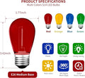 LED Bulbs S14 24-Pack in Red, Green, Blue and Orange