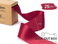 Satin Ribbon Double-Faced Ribbons 25 Yards, 2.5 Inch – Burgundy