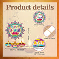 15"x11" Happy Diwali Front Door Sign Wreath( )