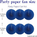 Birthday Decorations – Blue, Party, DIY Blue Paper Fans Hanging Decoration
