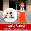No Parking Cone Message Sleeve