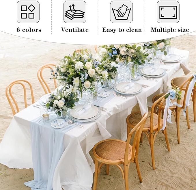 Fitable Elegant Rectangle Table Clothes, 6 Pack - 90 x 132 Inch, Navy - Reusable and Washable Tablecloths, Polyester Fabric Table Covers for Wedding, Party, Banquet, Formal Events