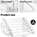 7 Tier Acrylic Card Display Stand, 2 Pack