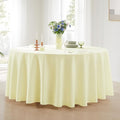 Round Tablecloth Tablecloth 6 Pack Table Cloths, 120 Inch – Ivory