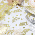270 PC Happy Birthday Confetti for Tables Birthday Party – Gold