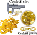 Round Table Foil Confetti Beautiful Metallic Table Confetti – Gold