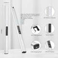 Electric Arc Candle Lighter, Silver USB Rechargeable Windproof
