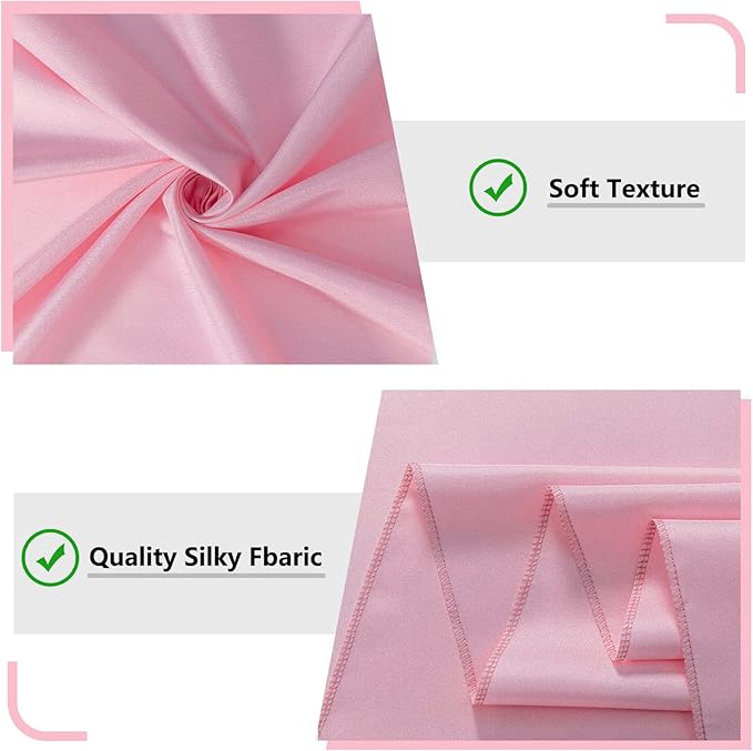 Pink Backdrop Curtain for Parties Rod Pocket Pink Curtains Photography Backdrop Drapes Privacy Fabric Decoration for Birthday Party Wedding Baby Shower Home Decor, 5ft x 8ft, 2 Panels