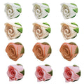 Edible Cake Toppers – 12 Sugar Roses, 1.5 Inch, Multiple Colors