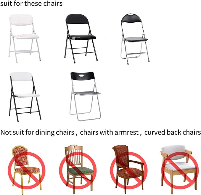 Dining Chair Slipcovers in Black Stretch Spandex, Set of 6
