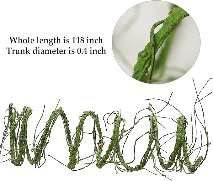 Artificial Tree Vine Garland 118 Inch Green Poseable Ivy Branches