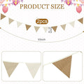 Banners: 2 Cotton Pennant Garlands, 7.75 Ft Each, 10 Flags per Strip
