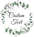 Custom Stickers for Weddings, Birthdays & Businesses - Personalized Labels with Your Logo - Waterproof, Fade and Heat Resistant - Pack of 100-1000 (Wreath J, 3.5 Inch)