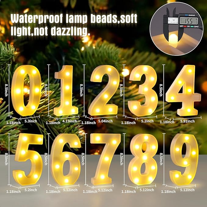 6th Birthday Decorations for Girls and Boys,6 Year Old Birthday Decorations for Centerpieces Table,Light Up Numbers 6 Sign Led for Party Backdrop Wall Decor for Wedding Anniversary Home