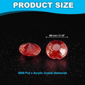 Wedding Table Scatter Confetti Crystals 6 Mm Acrylic Diamonds, 4000 Pcs