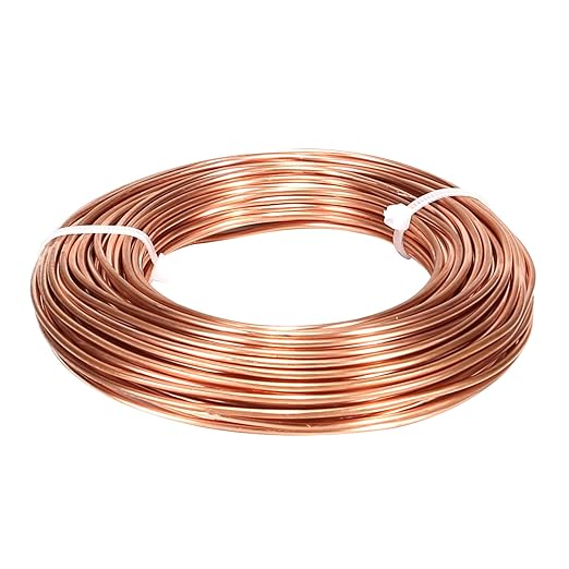 99.9% Soft Copper Wire, 14 Gauge/ 1.63 mm Diameter, 79 Feet / 24m, 1 Pound Spool Pure Copper Wire, Jewelry Making Wire Craft Wire