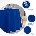 Tablecloth 120inch Round Table Cloth Polyester, 10 Pack