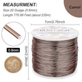 20 Gauge Aluminum Wire Anodized Jewelry Craft Making, 770FT – Brown