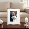 ' Premium Alloy Photo Frame with Acid Free 5x7'' Mat, 8 X 10' – Gold