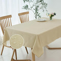 Rectangle Texture Tablecloth Stain Proof Waterproof Wrinkle Free – Linen