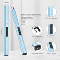 Rechargeable Electric Candle Lighter, Windproof Arc, Light Blue