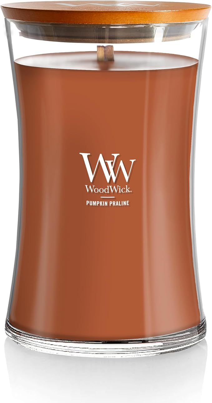 Pumpkin Praline Jar Candle, Orange, Soy Blend Wax, 3.7 x 6.8 Inch