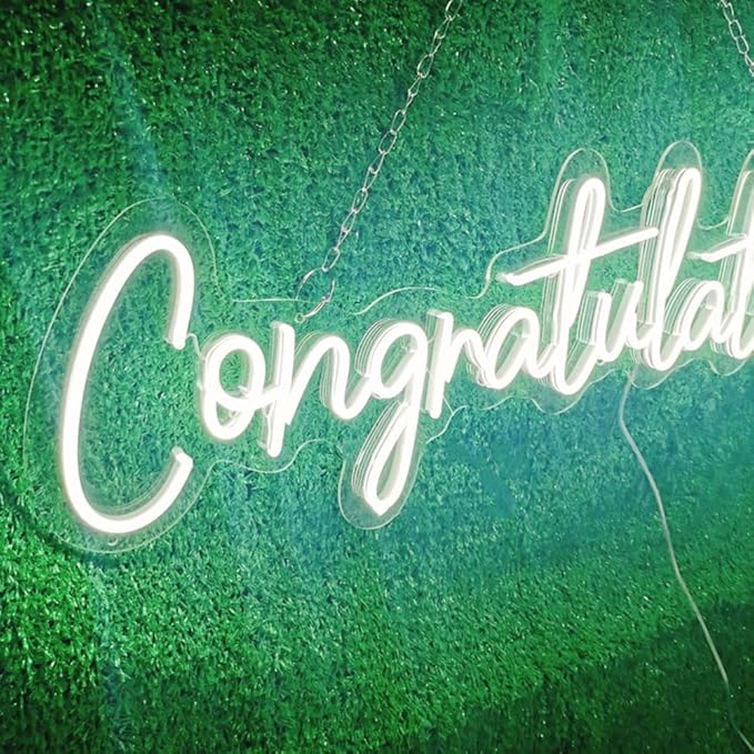 LED Neon Sign Wall Light with USB Power, Acrylic, 17.7 Inch Party Decor