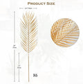 29” Large Palm Leaves Palm Fronds Tropical Leaves Areca Palm – Gold