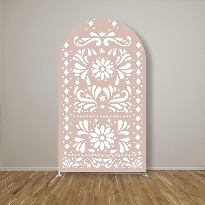 Mexico Theme Arch Stand Covers Fiesta Wedding Party Elastic Fabric Background Birthday Baptismx Baby Shower Decor Props (90x180cm(W35''H72''),G-3738)