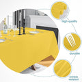 Tablecloth 90 * 132inch Rectangle Table Cloth Polyester, 2 Pack