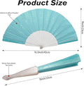Handheld Fan, 24 Pack, Ideal for Wedding, Folding Hand Glitter