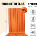 Backdrop Curtains for Parties, 10ft X 10ft – Orange