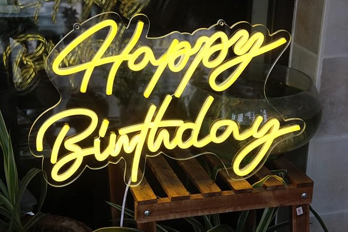 LED Neon Sign Wall Light, 16 Inch Acrylic USB Powered Party Decor