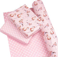 Reversible Flamingo Wrapping Paper, 17 Inch X 33 Feet, Mini Roll