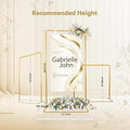 Easel Stand for Welcome Signs, Gold Metal, Adjustable 37.8 to 68.5 Inch