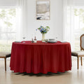 Round Tablecloth Tablecloth 6 Pack Table Cloths Washable, 120 Inch – Red