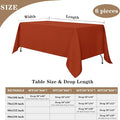 Table Clothes for Rectangle Tables – Rust