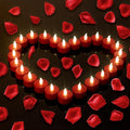 LED Tea Lights Candles- Flameless Candles Realistic, 50PACK – Red