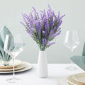 12 Bundles Artificial Flower Stems – Lavender, 2" D X 3" W X 14" H