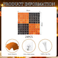 Orange Shimmer Wall Backdrop, 24PCS – Black