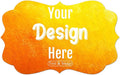 100-500 Custom Stickers Personalized Labels, Customized Stickers with Any Image Logo and Text. Custom Stickers for Business Logo Labels,etc. (Fancy Frame,3X2 Inch)