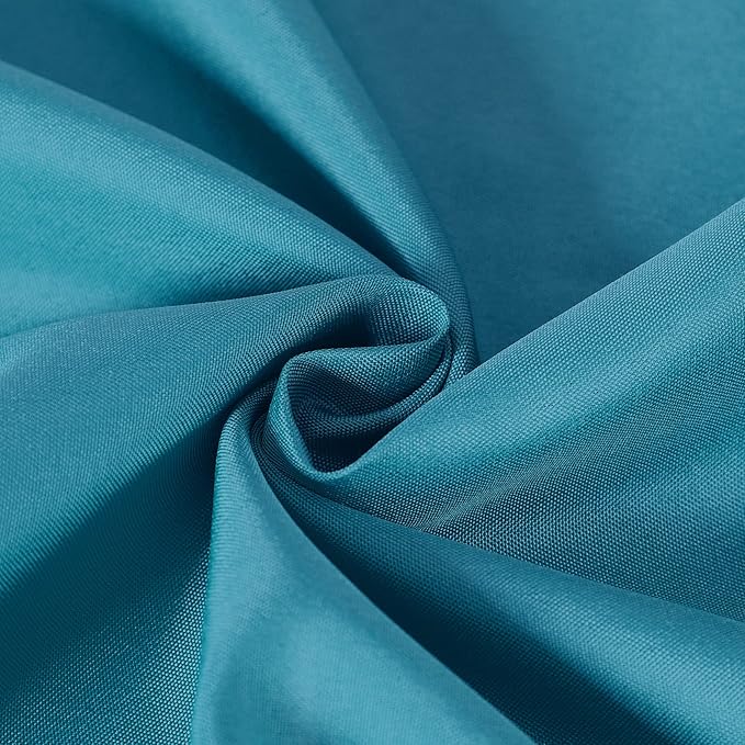 Cupuamon Square Tablecloth 52x52 inch Washable Polyester Fabric Table Cloth for Wedding Party Dining Banquet Decoration（52x52,Caribbean Blue）