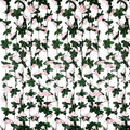 8Pcs 63Ft Light Pink Rose Garland, Fake Rose Hanging Flowers, Artificial Flower Vine, Hanging Floral Vine Garland for Wedding, Birthday Party, Wall Arch, Halloween, Christmas Garden Backdrop Decor