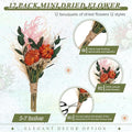 Layhit Boho Dried Flower Bouquet Mini Wedding Handmade Dry, 12 Pack