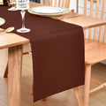 Farmhouse Chocolate Table Runner Dining Table Runners 48 Inches Long Coffee Table Runner for Dresser Living Room Bedroom Holiday Party Banquet 12X48 Inch