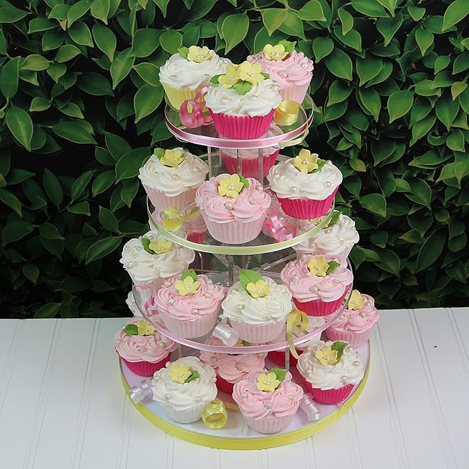 Edible Cake Toppers: Small Yellow Gumpaste Flowers and Leaves, 24 Count