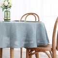 Lux Faux Tablecloth with Slubby Yarn Textured Weaves Wrinkle – Linen