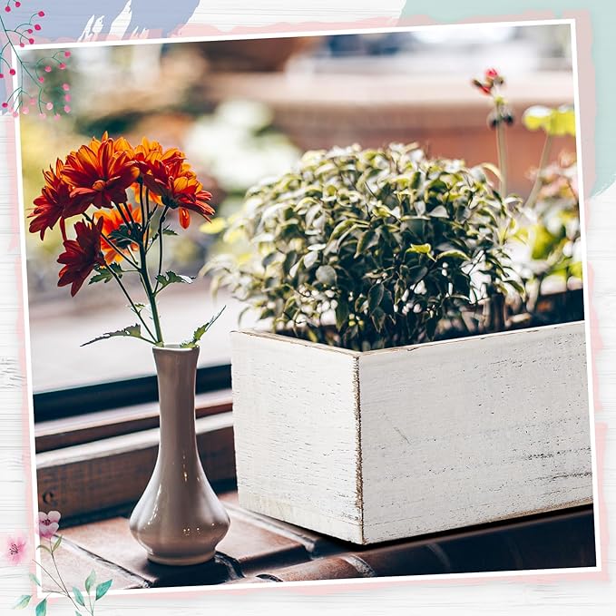 Wooden Planter Boxes, Set of 3 with Liners and Flower Foam