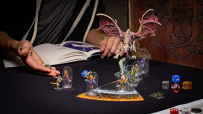 Arcknight Flat Plastic Miniatures: Wildlands; 62 Unique Wilderness-Themed Minis for DND 5e and Pathfinder; Affordable, Skinny Figurines for Dungeons and Dragons and Other Tabletop RPG Games